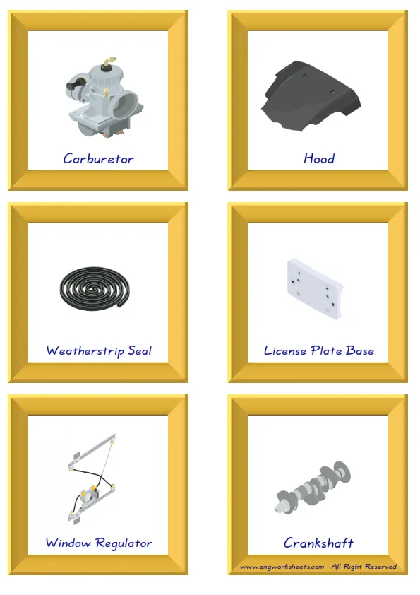 ESL Flashcard together with words containing Cars picture for kids and teachers.