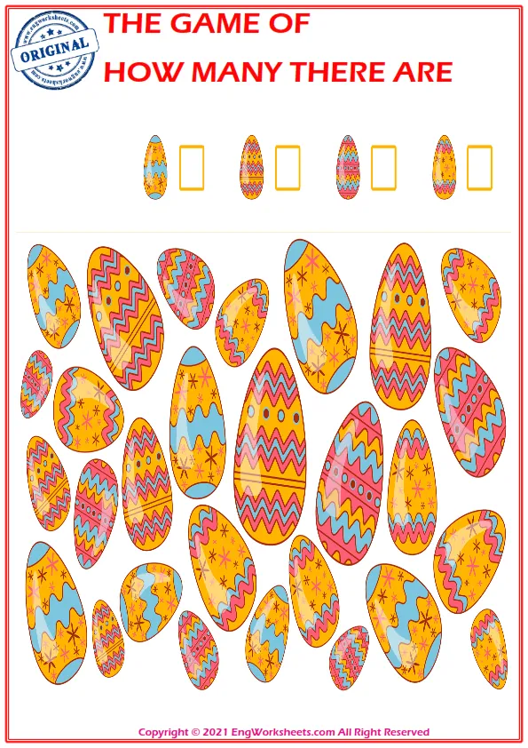 Educational mathematical game. count the number of shapes in pictures. Worksheet Preview