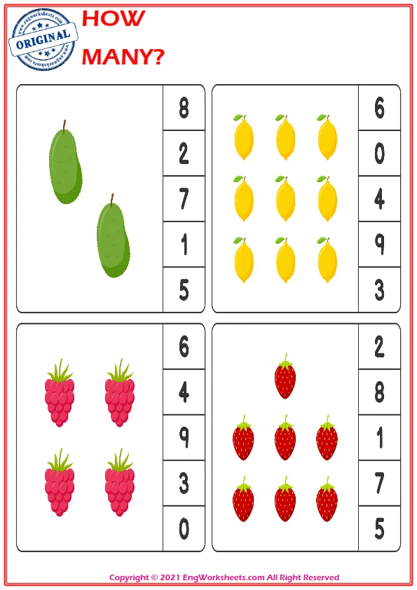 Let's Learn To Count - Math Worksheet