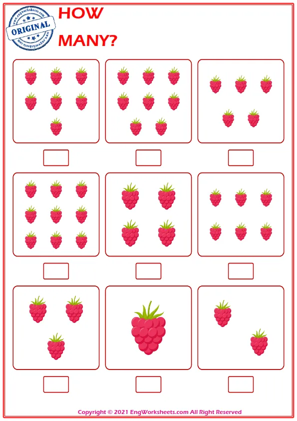 Let's Learn To Count - Math Worksheet