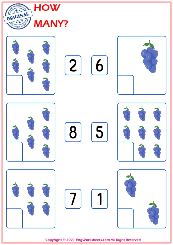 Let's Learn To Count - Math Worksheet