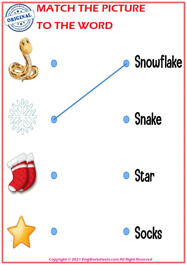 Match the picture to the word worksheet for children Worksheet Preview