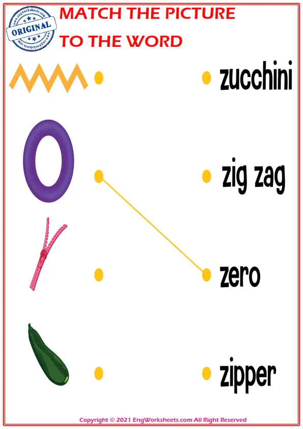 Match the picture to the word worksheet for children Worksheet Preview