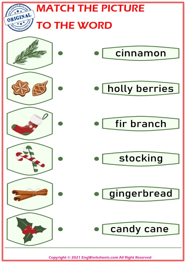 Match the picture to the word worksheet for children Worksheet Preview
